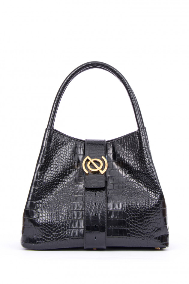 Zanellato Schultertasche ZOE MEDIUM in Schwarz