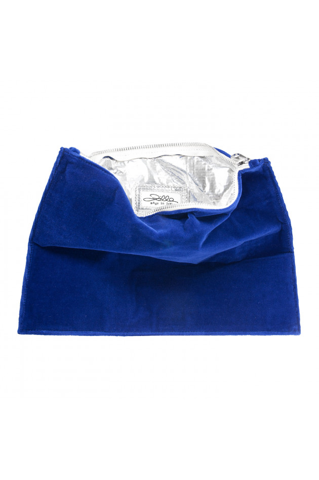 Zilla Clutch VELVET in Blau