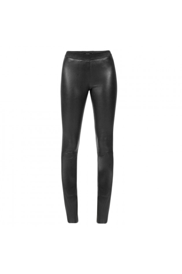 Zinga Lederleggings in Schwarz