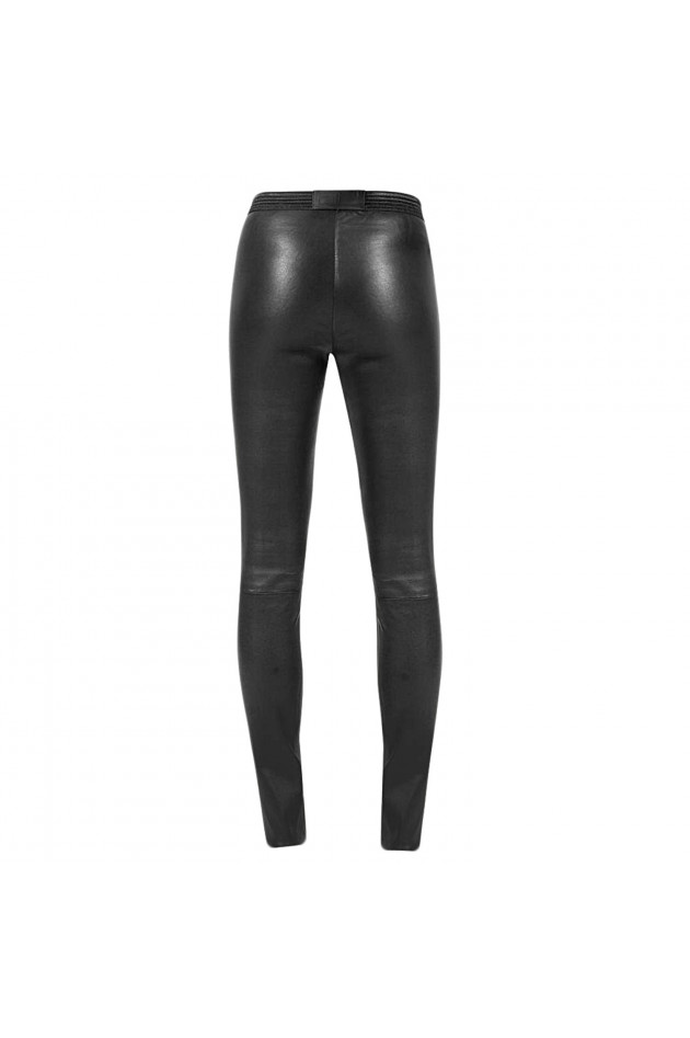 Zinga Lederleggings in Schwarz