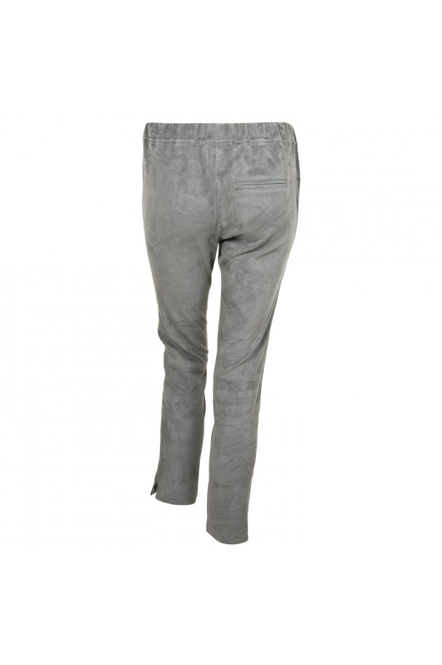 Zinga Lederleggings in Grau