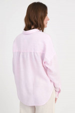 Leinenbluse LUCY in Rosa