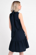 Kleid ROMA mit Volants in Navy