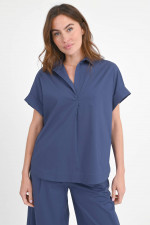 Tunika-Bluse EMMA in Schieferblau