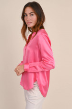 Bluse aus Seide in Pink