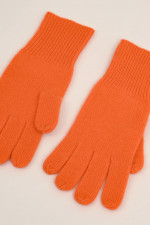 Cashmere Handschuhe in Orange