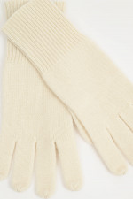 Cashmere-Handschuhe in Creme