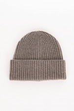 Midi-Mütze aus Cashmere in Taupe