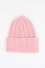 Mütze aus Wollmix in Rosa