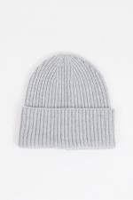 Mütze aus Cashmere in Hellgrau