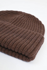 Mütze aus Cashmere in Braun