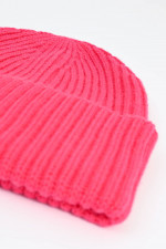 Mütze aus Cashmere in Hibiskus