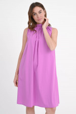 Kleid ANGELA mit Rüschenkragen in Radiant Orchid