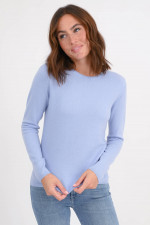 Cashmere-Pullover in Hellblau