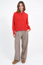 Cashmere-Hoodie in Rot