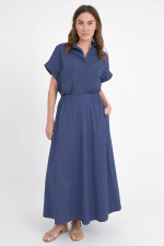 Maxi-Rock SUSANNE in Schieferblau