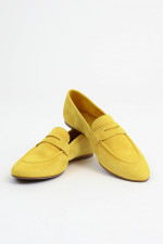 Veloursleder-Loafer in Amber