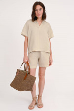 Leinenshorts SIRIO in Beige