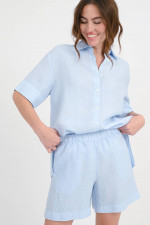 Leinenshorts SIRIO in Hellblau