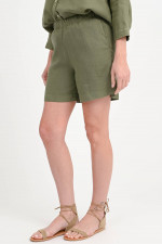 Leinenshorts SIRIO in Olive