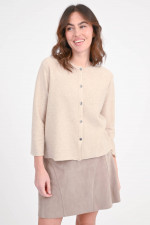 Cardigan aus Cashmere in Beige