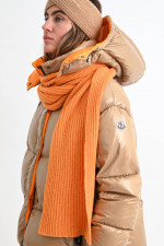 Rippstrick-Schal aus Cashmere in Orange