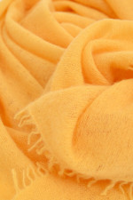 Cashmere-Schal in Sonnenblumengelb