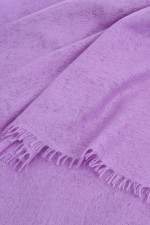 Schal mit Fransenkante aus Cashmere in Lilac