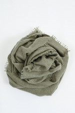 Pailetten-Schal aus Cashmere in Vetiver