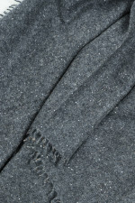 Pailetten-Schal aus Cashmere in Dunkelgrau