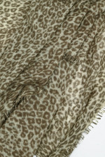 Leo-Schal aus Cashmere in Khaki/Salbei
