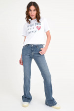 Wide Leg Jeans TRPEA in Mittelblau
