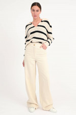 Wide-Leg Hose in Cashew
