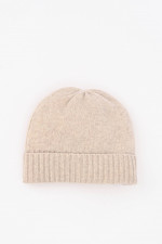 Basic Cashmere-Mütze in Beige