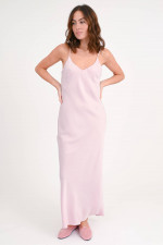 Maxi Seidenkleid  in Rosa