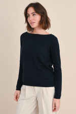 Cashmere Pullover mit in Midnight