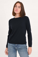 Pullover aus reiner Schurwolle in Navy