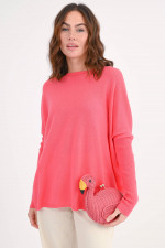 Oversize Pullover in Tangerine