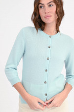 Cashmere Strickweste hellem Mint