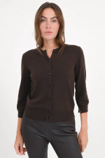 Cardigan aus Cashmere in Braun