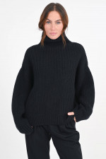 Rollkragenpulli SYDNEY in Schwarz