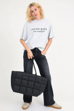 T-Shirt mit Logo-Print in Hellgrau