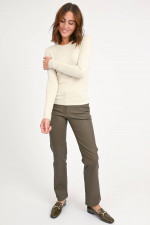 Lederhose JENNA in Graugrün