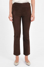 Velourslederhose ZARAGOZA in Braun