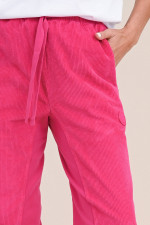 Sweatpants aus Cord in Pink