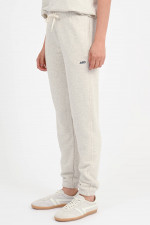 Sweatpants in Hellgrau meliert