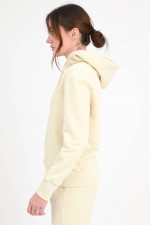 Hoodie mit Logo-Stickerei in Vanille