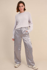 Lockere Hose MORGAN in Silber