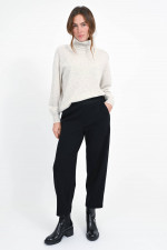 Hose ELENA mit elastischem Bund in Black