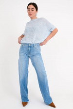 Wide Leg Jeans AIMEE in Mittelblau